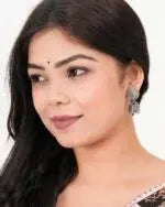 Earrings for Women Traditional Silver AZ838-OXidised Jhumka Set | German Silver Chand Baliyan & Jhumkas Earrings | Birthday & Anniversary Gift Attractive Sister