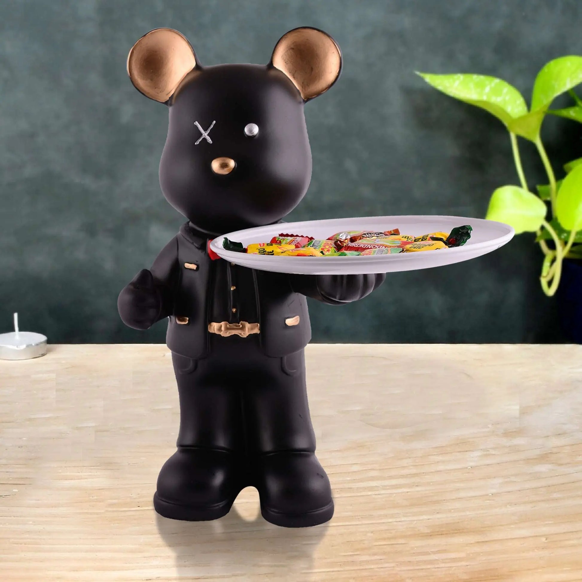 M/S PREM CRAFTS  Cool Taddy Bear Showpiece for Home Decorative Showpiece | Taddy Bear with Paltter Statue for Home Decor Showpiece | Home Kitchen Decor | Office Decorative Item -7 M/S PREM CRAFTS