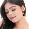 Elegant Black Crystal Drop Earrings for Women – Party & Evening Wear Attractive Sister