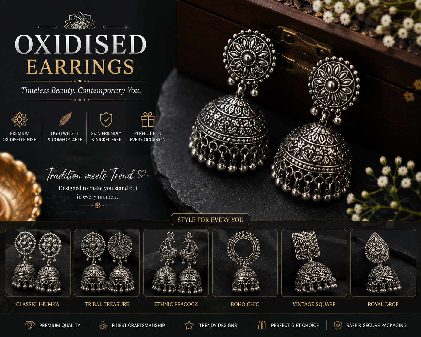 Oxidies earring