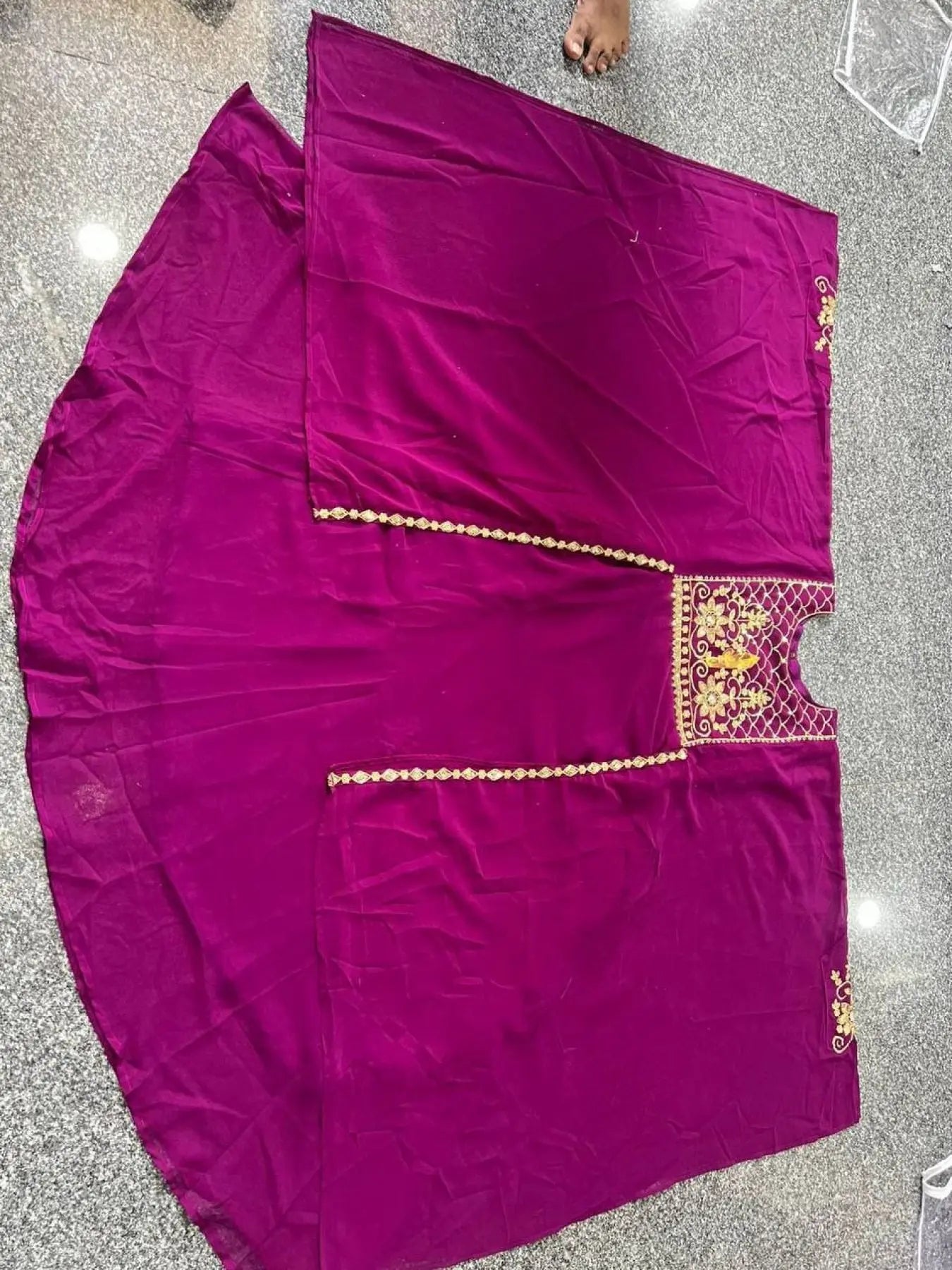 Attractive Partywear Georgette Suit with Heavy Multi Sequence Embroidery RE