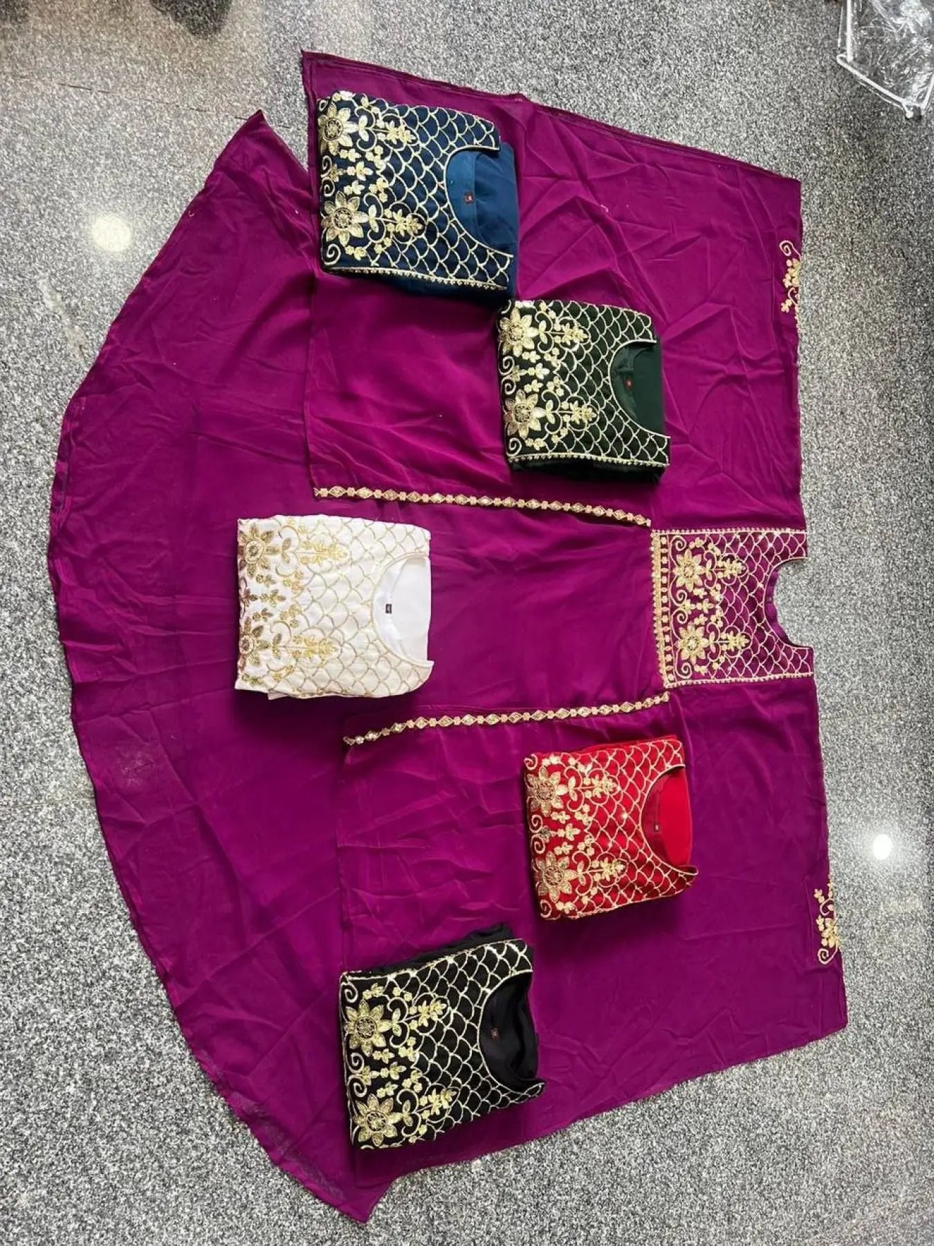 Attractive Partywear Georgette Suit with Heavy Multi Sequence Embroidery RE