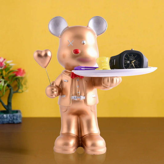 M/S PREM CRAFTS  Cool Taddy Bear Showpiece for Home Decorative Showpiece | Taddy Bear with Paltter Statue for Home Decor Showpiece | Home Kitchen Decor | Office Decorative Item -5 M/S PREM CRAFTS