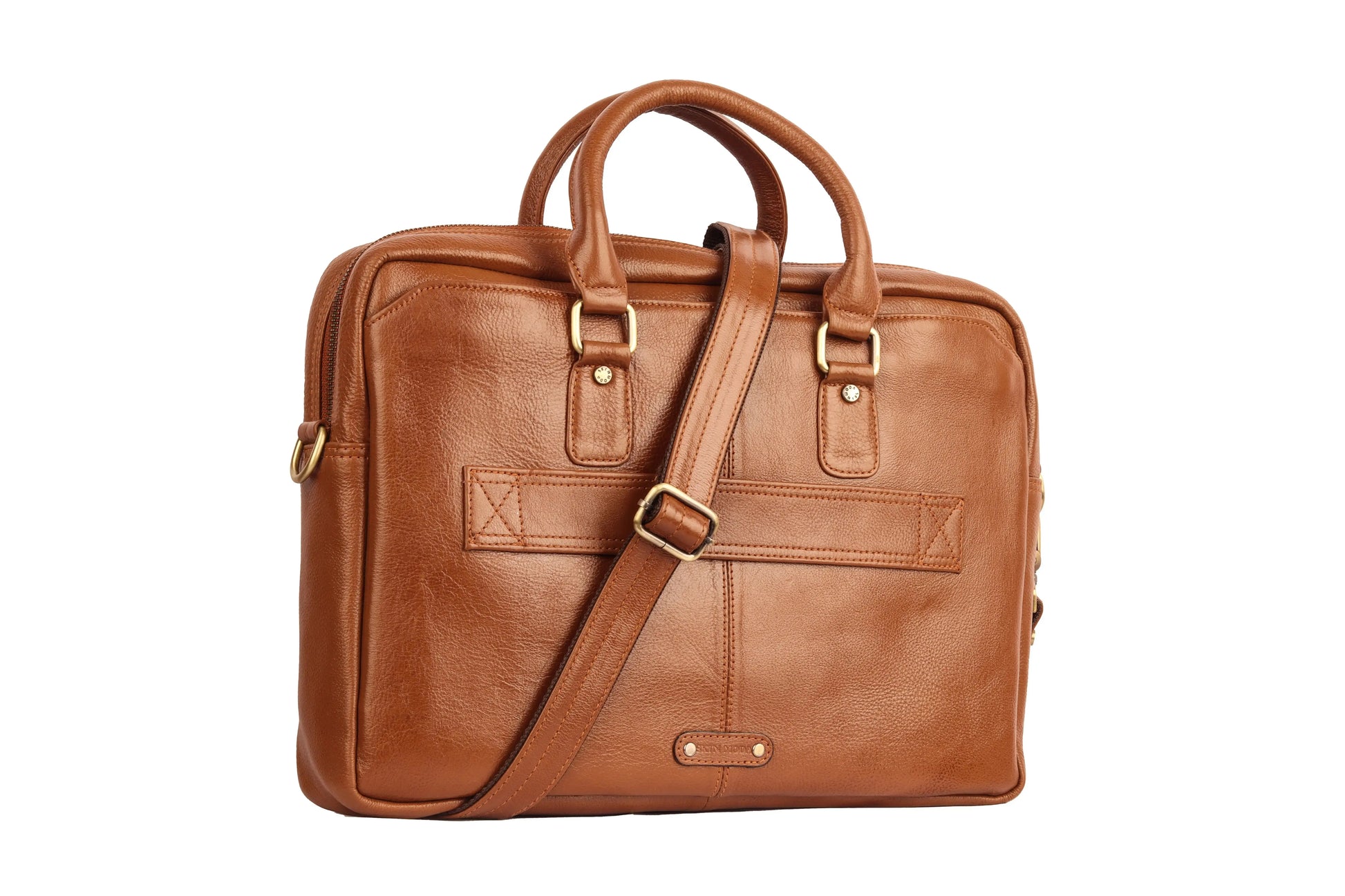 LuxuriesBliss Genuine Leather Messenger Laptop Bag – 14" to 16" – Unisex, Office & Travel Luxuriesbliss